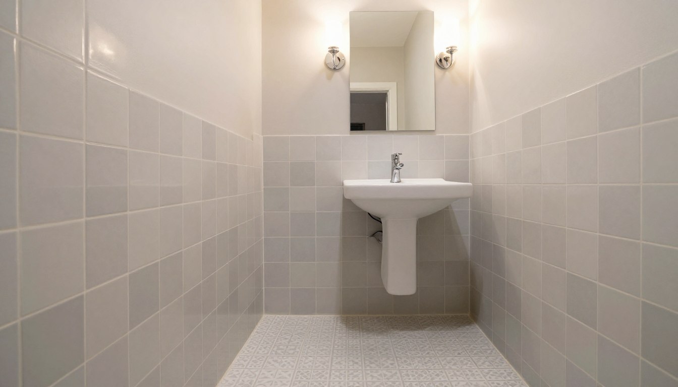 Do jakiej wysokości płytki w małej łazience