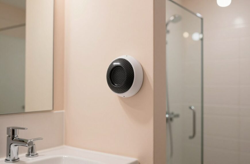 Gdzie zamontować czujnik czadu w małej łazience, by działał skutecznie i bezpiecznie?