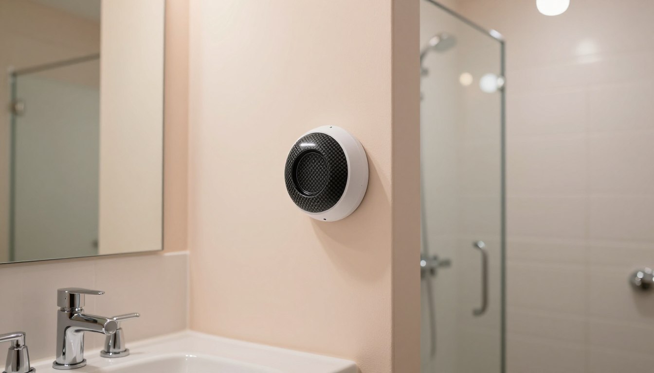 Gdzie zamontować czujnik czadu w małej łazience