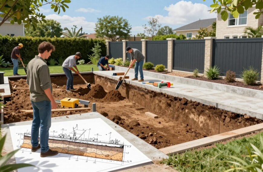 Jak głęboki fundament pod ogrodzenie wykonać, by uniknąć pękania i przechyłów?