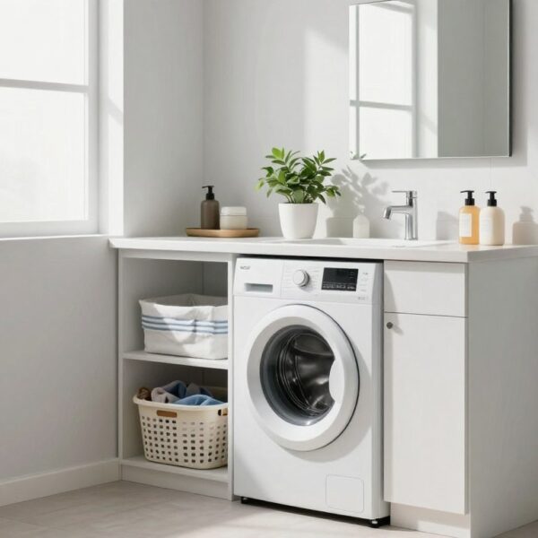 Jak urządzić małą łazienkę z pralką