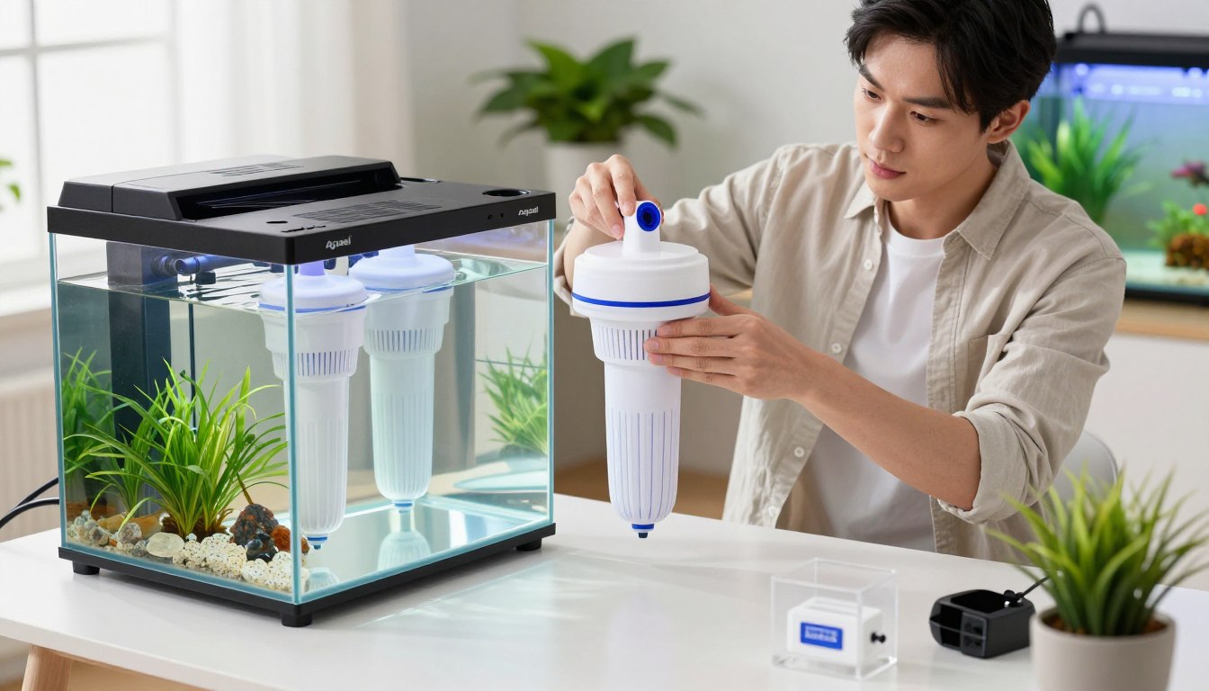 Jak zamontować filtr do akwarium Aquael