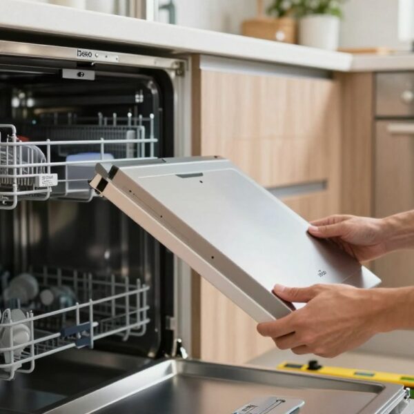 Jak zamontować front do zmywarki Beko, żeby był równo osadzony i stabilny?