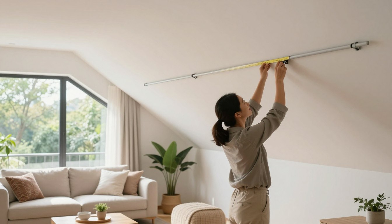 Jak zamontować karnisz na skosach