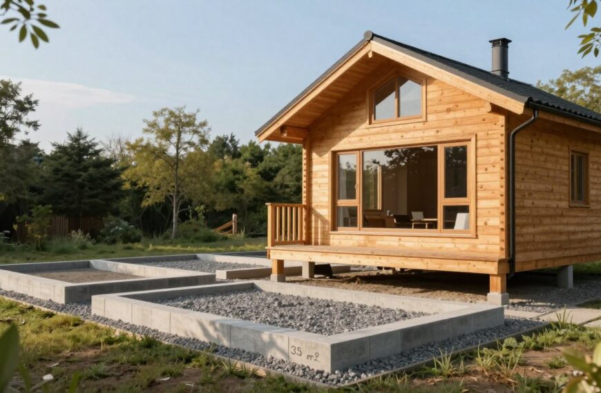 Jaki fundament pod domek letniskowy drewniany 35 m2 wybrać, by nie przepłacić i zachować trwałość?