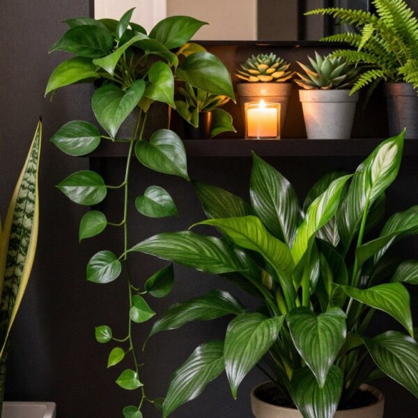 Jakie kwiaty do ciemnej łazienki wybrać, żeby były dekoracyjne i łatwe w pielęgnacji?