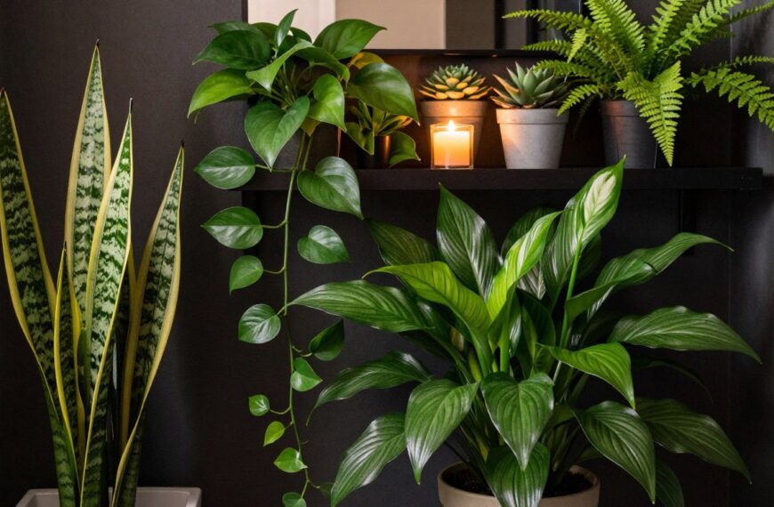 Jakie kwiaty do ciemnej łazienki