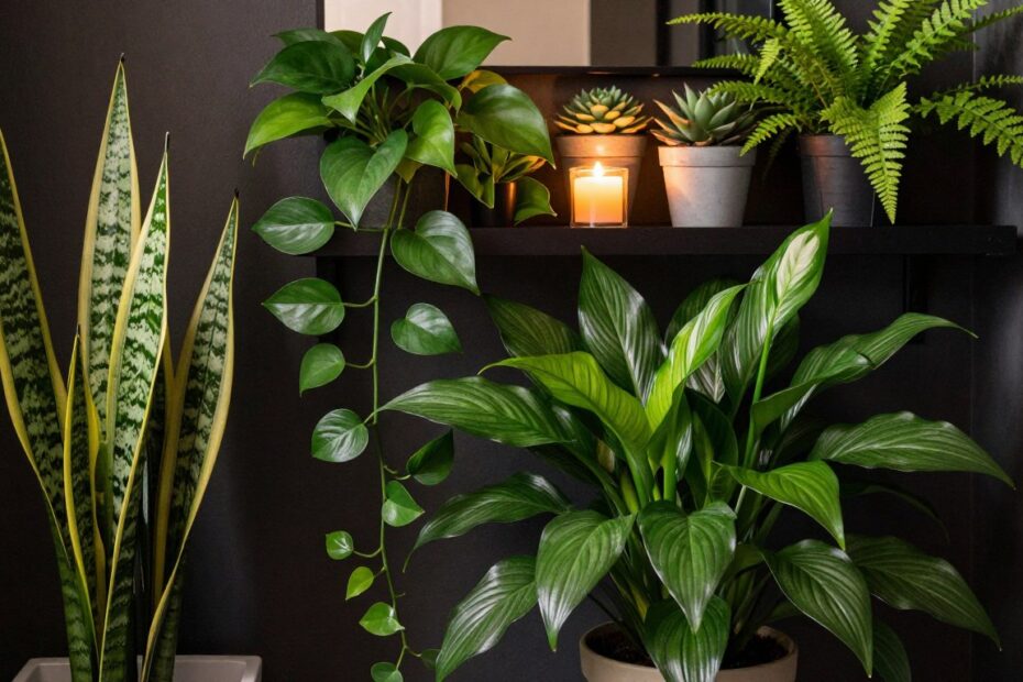 Jakie kwiaty do ciemnej łazienki