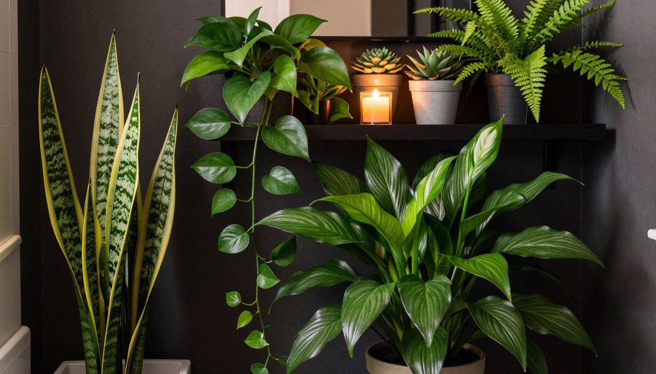 Jakie kwiaty do ciemnej łazienki