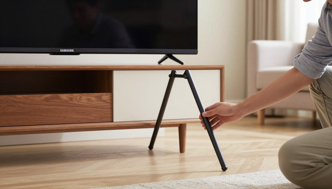 Jak zamontować nóżki do telewizora Samsung